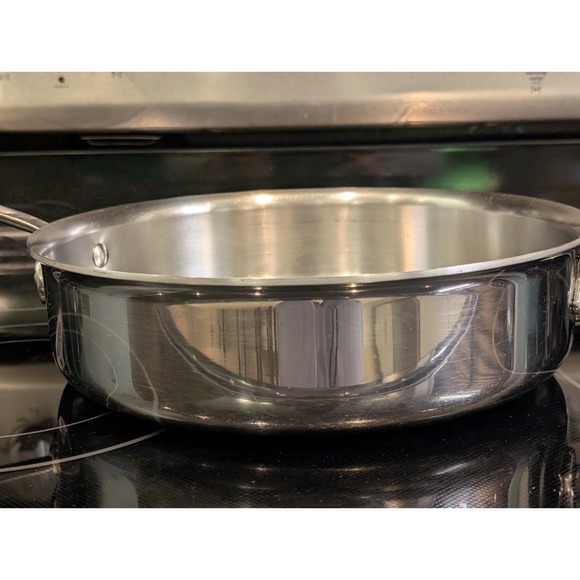 All-Clad Stainless Steel 11" Saute Pan Skillet Heavy Duty Cookware - Picture 14 of 14